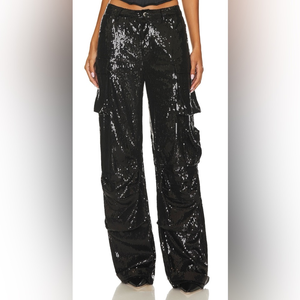 Steve Madden Black Sequin Pants
